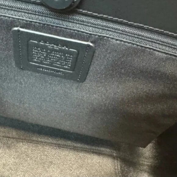 New Coach Gray Tote Bag with Cat and Moon Design - Picture 6 of 7